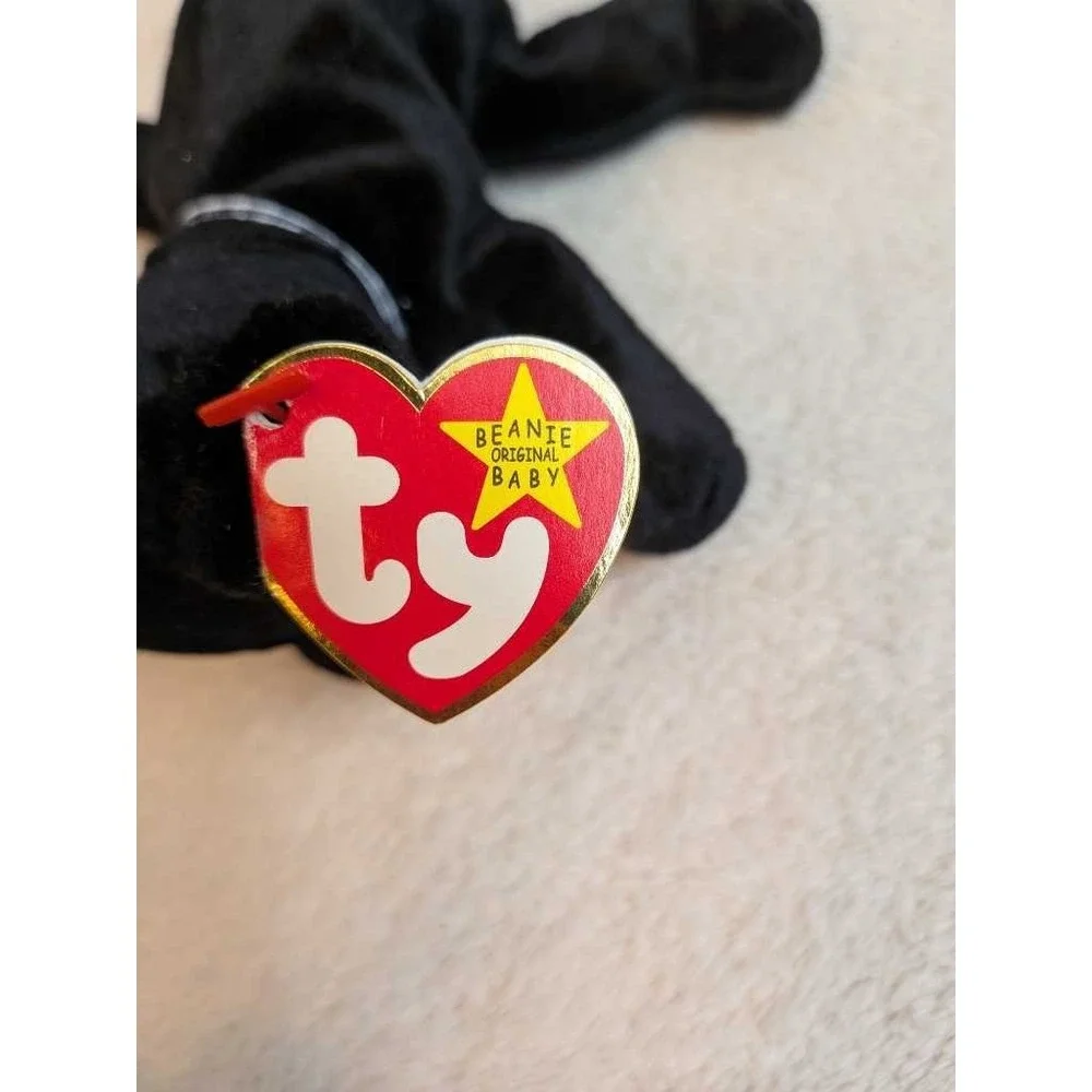 Ty‎ Beanie Baby Luke Black Labrador Dog Plush 1998